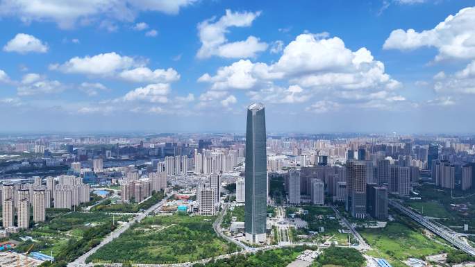 武汉城市中心大厦4K航拍