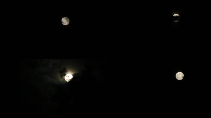 月亮云遮月
