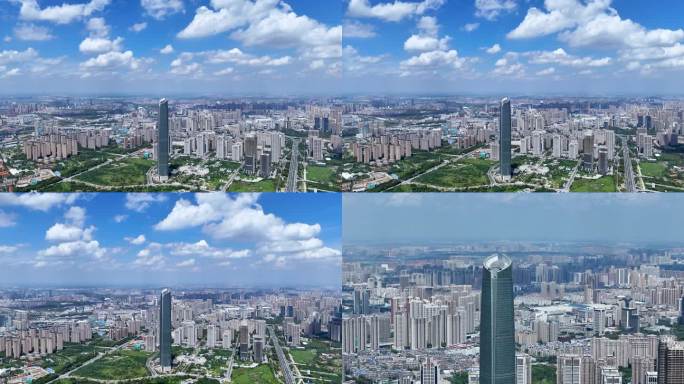 武汉中心大厦4K航拍