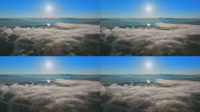河流云海日出湿地山川江河大江大河生态草原