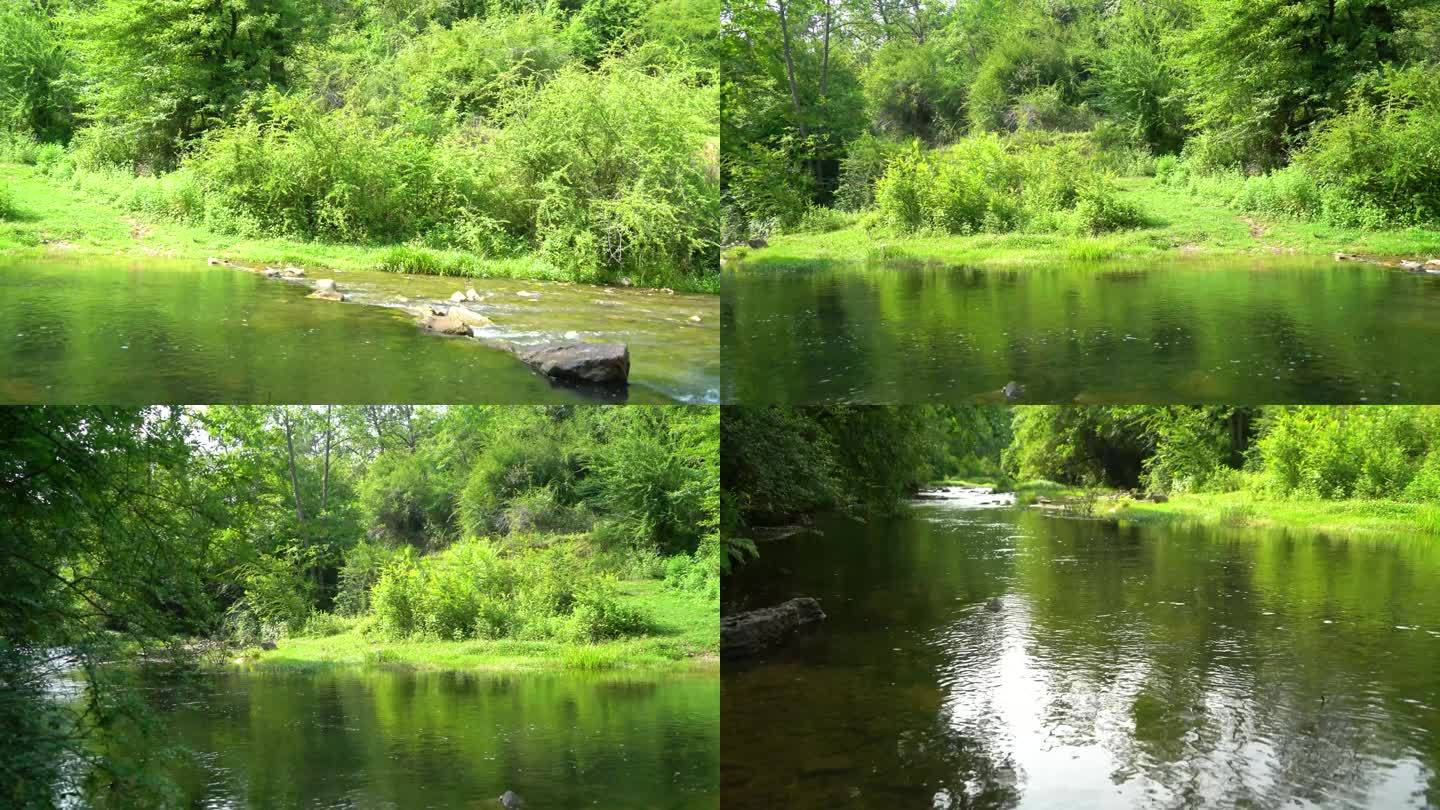 小溪河流3个镜头4K