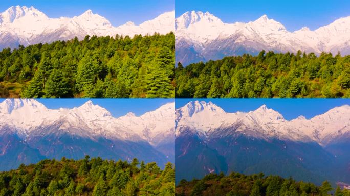 西藏吉隆雪山