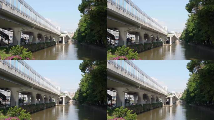 8K实拍，秋天羊城广州沙面与内环路河涌。