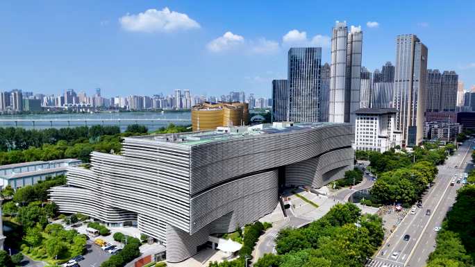 湖北省图书馆4K航拍