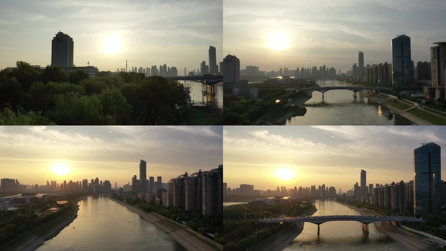 日落江汉桥