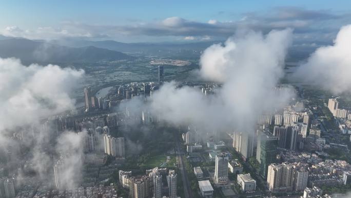 深圳深港科技合作区福田保税区航拍