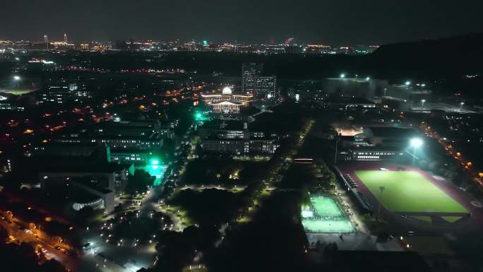 医科大夜景航拍