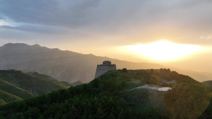 山阴广武明长城 夕阳 4k60