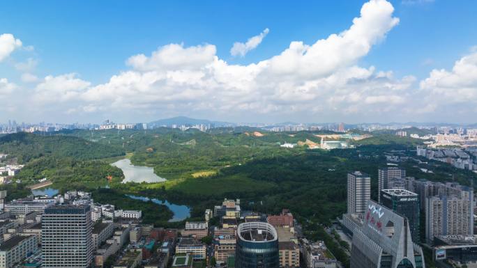 深圳华南城平湖生态园延时