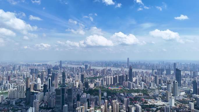 武汉城市航拍大景4K航拍