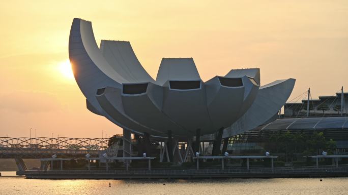 新加坡 艺术科学博物馆日出