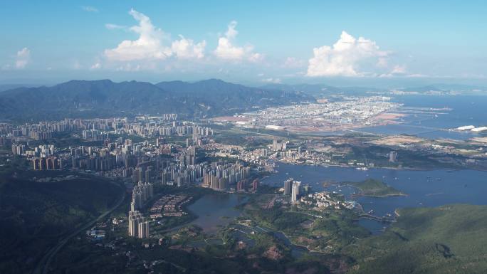 【正版素材】惠州大亚湾大景航拍