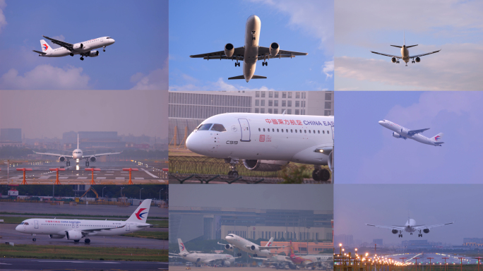 C919 国产大飞机 东航919 实拍