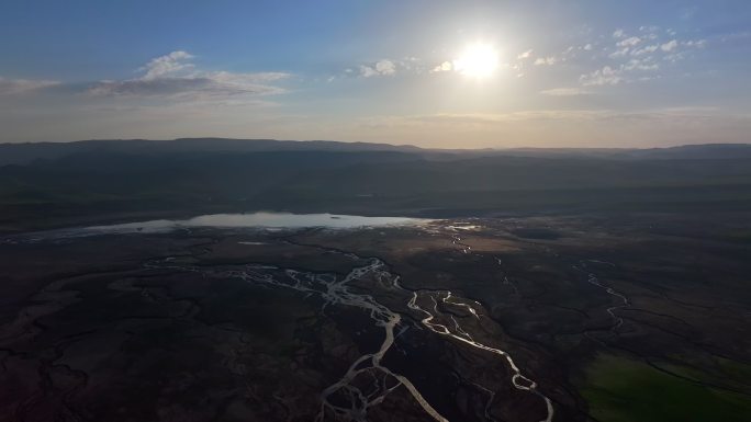 草原黄河河流云海九曲黄河日出湿地山川江河