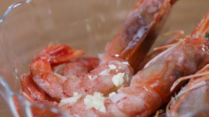 酥皮阿根廷红虾美食视频