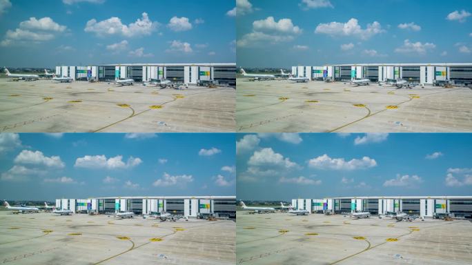 机场运行延时摄影