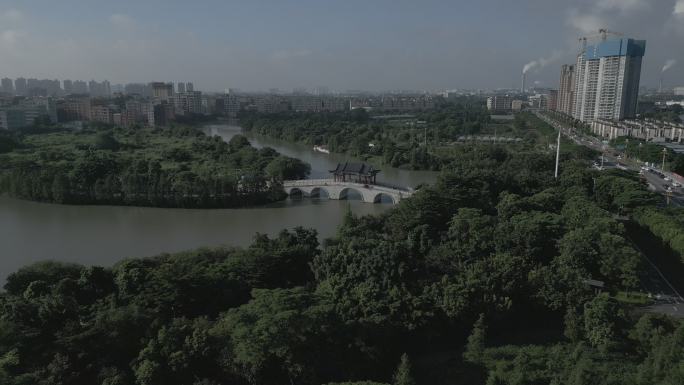 湖景 中国风 古风 古建筑 源码 可调色