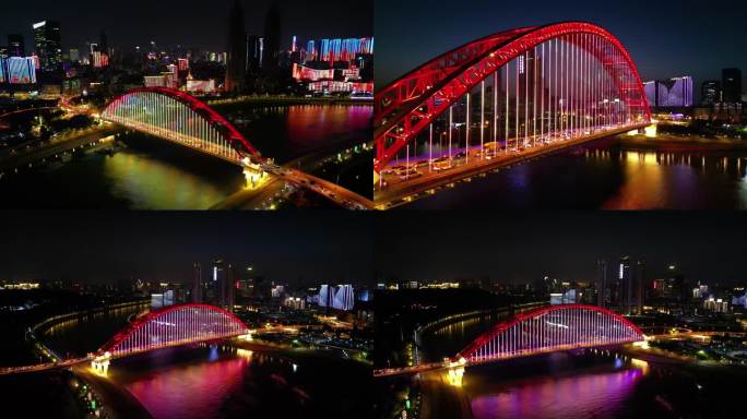 武汉晴川桥夜景