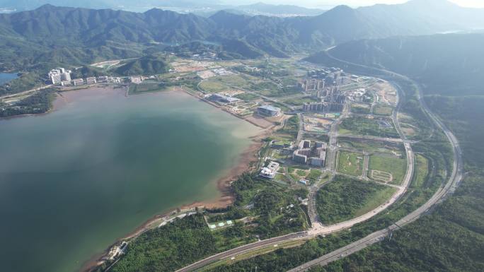 【正版素材】深圳国际生物谷坝光大景航拍