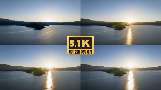 5K-泸沽湖日出延时，湖面日出延时拍摄