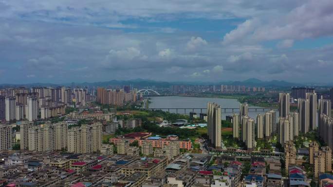 上饶市航拍  上饶风光