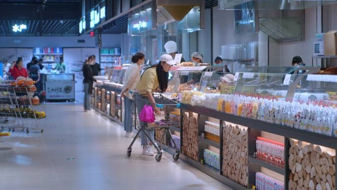 超市购物熟食