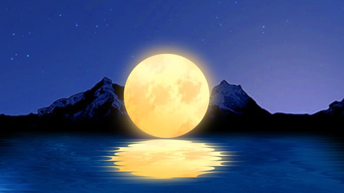 中秋节明月月亮背景动画