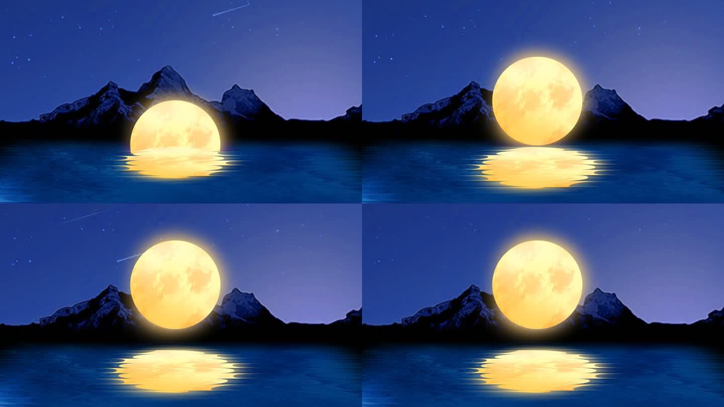 中秋节明月月亮背景动画