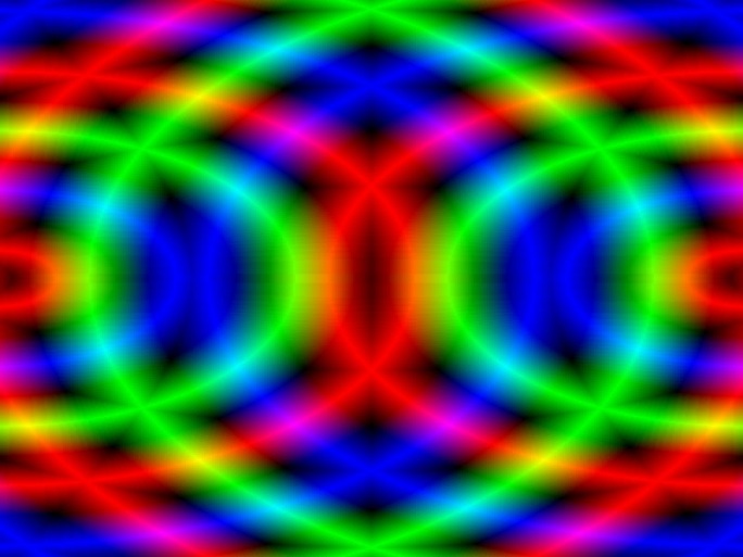 红绿蓝波纹led512灯光无限循环