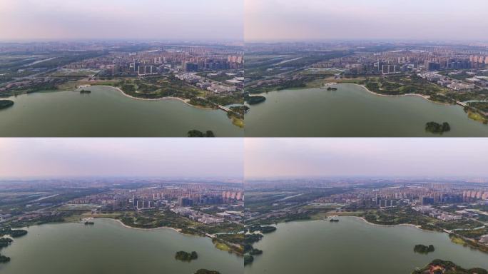 城市 航拍 大龙湖 徐州大龙湖 宣传