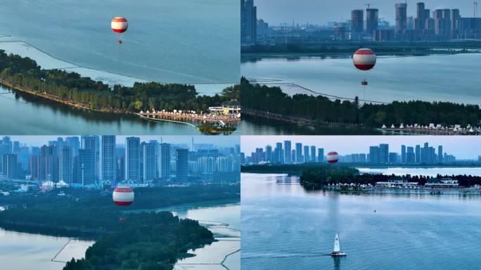 4K热气球素材宣传片空镜