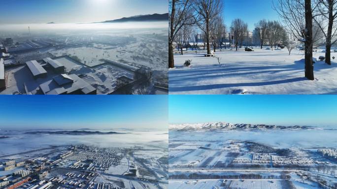 威海雪后美景