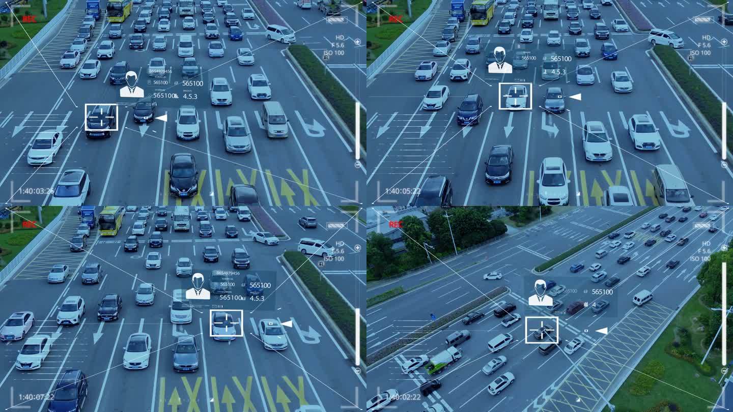 汽车监控人脸识别AE模板