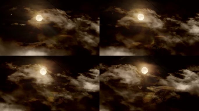 月亮 乌云