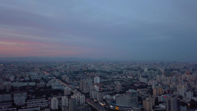 4k俯瞰北京全景