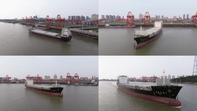 华航汉亚5号集装箱货轮从阳逻港离港启航