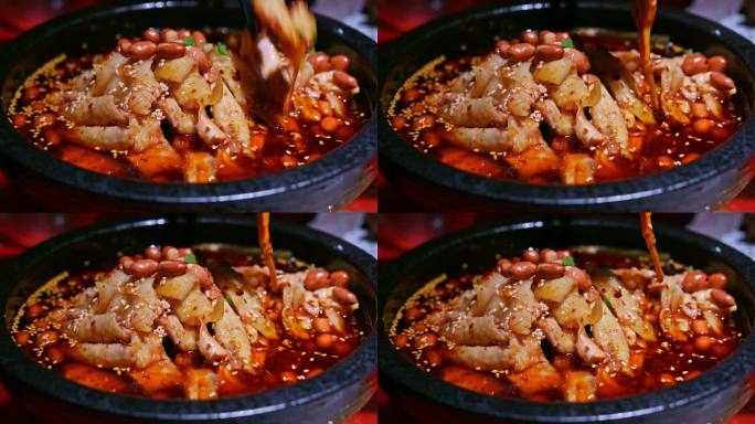 口水鸡白斩鸡中餐美食餐饮菜品4K广告素材