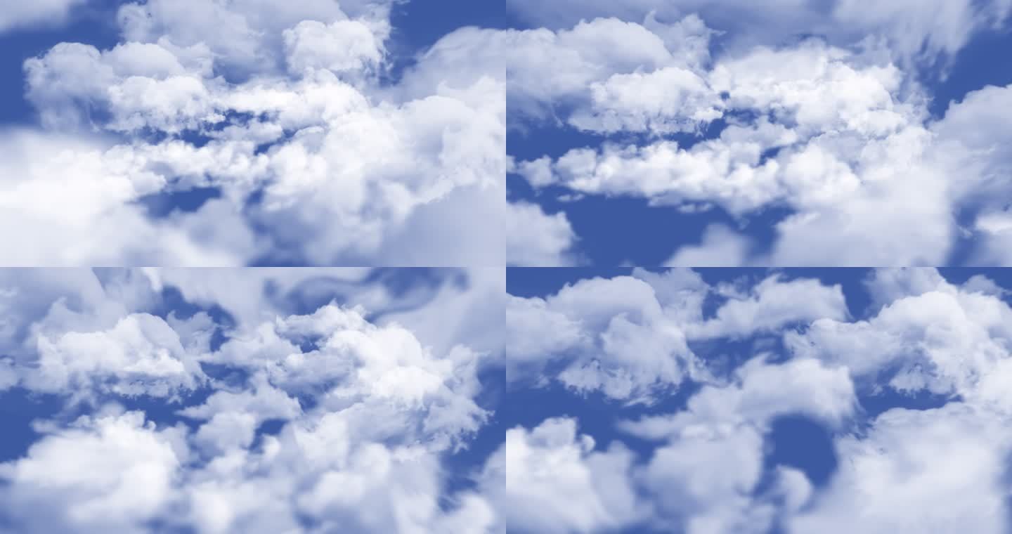 穿越云层01飞入云层 穿过白云 快速俯冲
