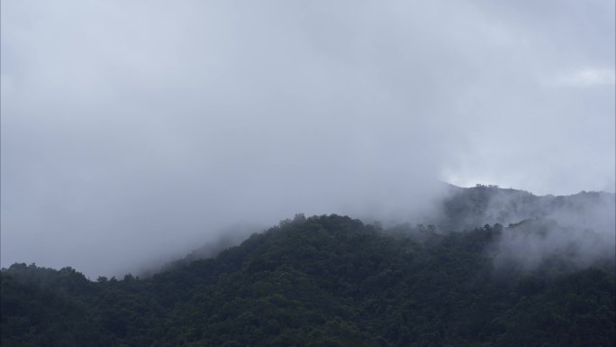 2023广东茂名高州大山蓝天白云延时