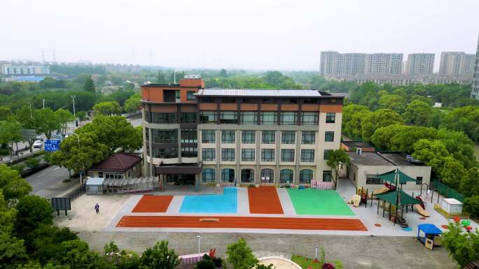 上海东方幼儿园航拍和空镜头