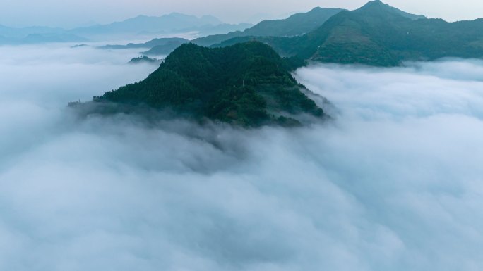 皖南歙县石潭云海延时