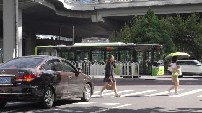 北京旅游北漂交通忙碌摩天大楼大城市奔波