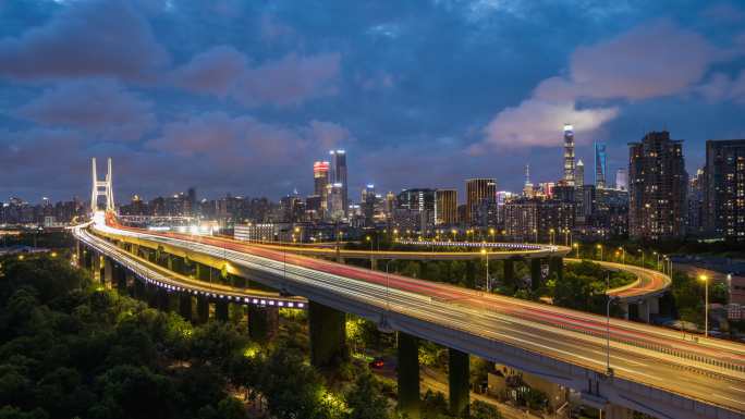 南浦大桥 上海交通 繁忙 高架 道路