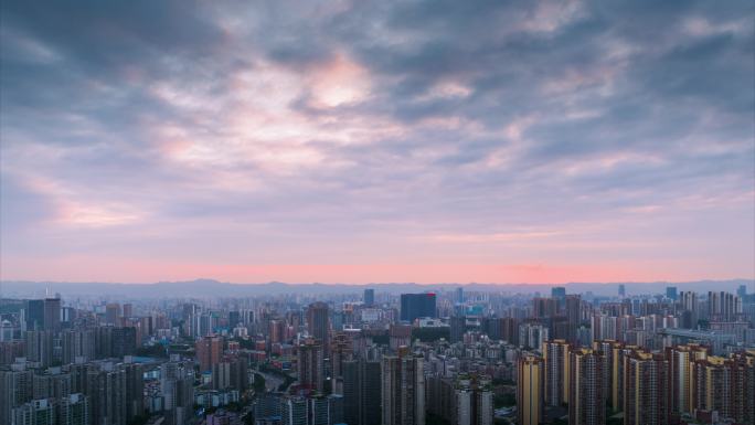 重庆城市风光大范围延时航拍合集