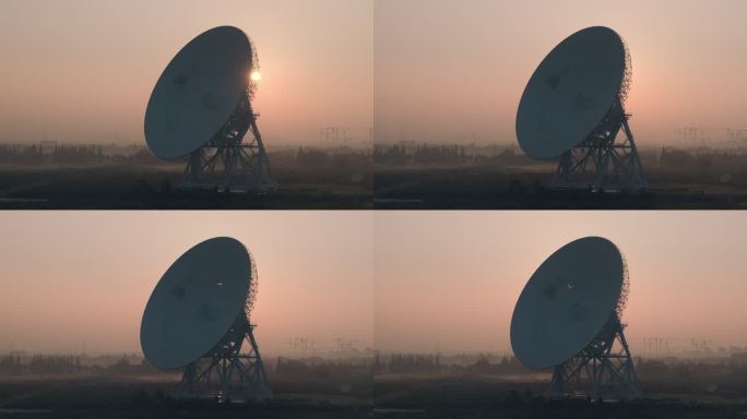 航拍射电望远镜雷达基站