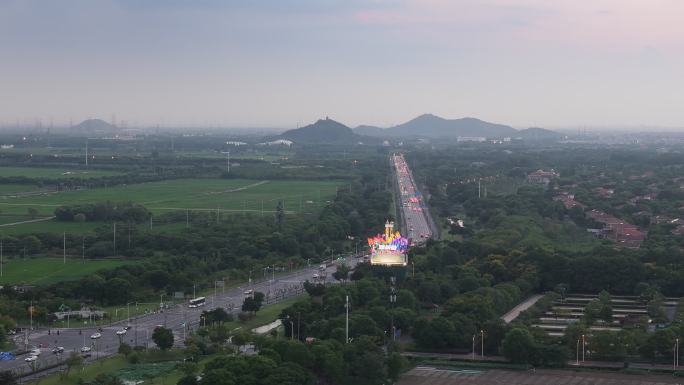 上海松江自然风景公路风景