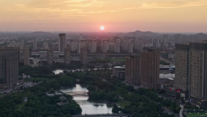 上海松江区著名休闲景点五龙湖公园