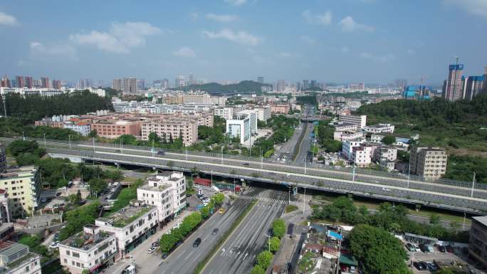 【正版素材】深圳坪山区南坪快速和荔景南路