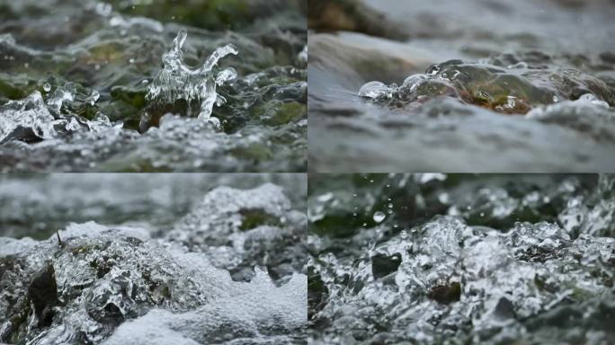 溪流水流小溪水花