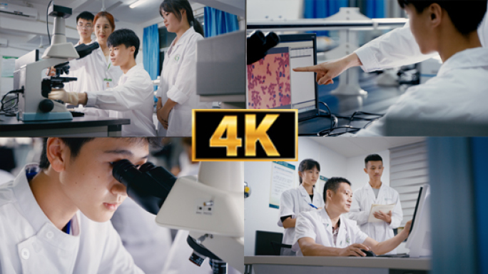 4K科研团队大学科研 实验室 大学生实验